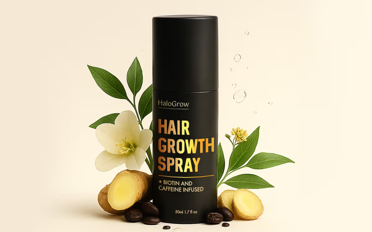 HaloGrow Hair Spray bottle